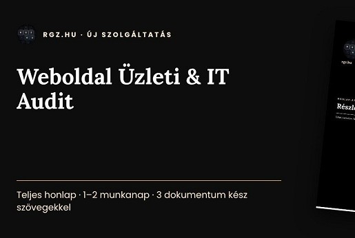 Weboldal Üzleti & IT Audit: honlap-átvilágítás cégvezetői szemmel