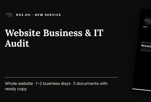 Website Business & IT Audit: a website review through a business owner’s eyes